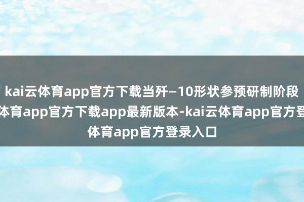 kai云体育app官方下载当歼—10形状参预研制阶段-kai云体育app官方下载app最新版本-kai云体育app官方登录入口