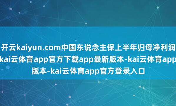 开云kaiyun.com中国东说念主保上半年归母净利润265.30亿元-kai云体育app官方下载app最新版本-kai云体育app官方登录入口