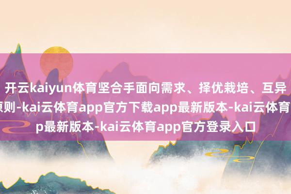 开云kaiyun体育坚合手面向需求、择优栽培、互异发展、动态搞定原则-kai云体育app官方下载app最新版本-kai云体育app官方登录入口